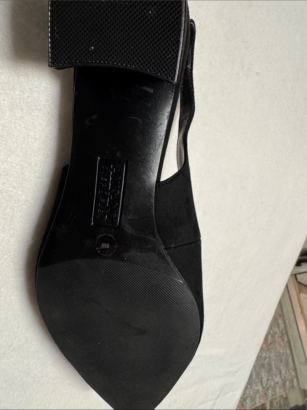 Alfani Black Pointed Slingback Loafers - Picture 5 of 7